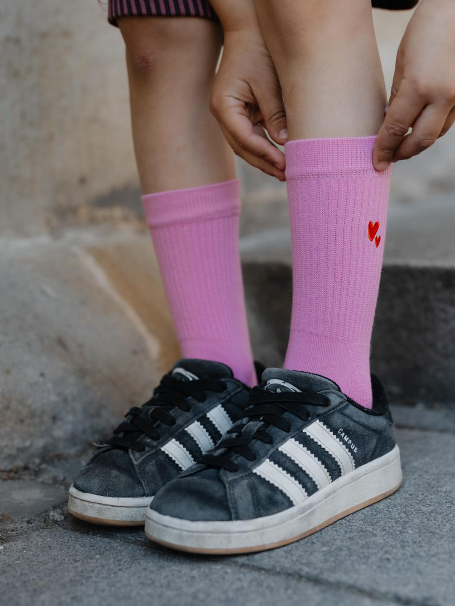 Herz Socken lukkily Atelier rive