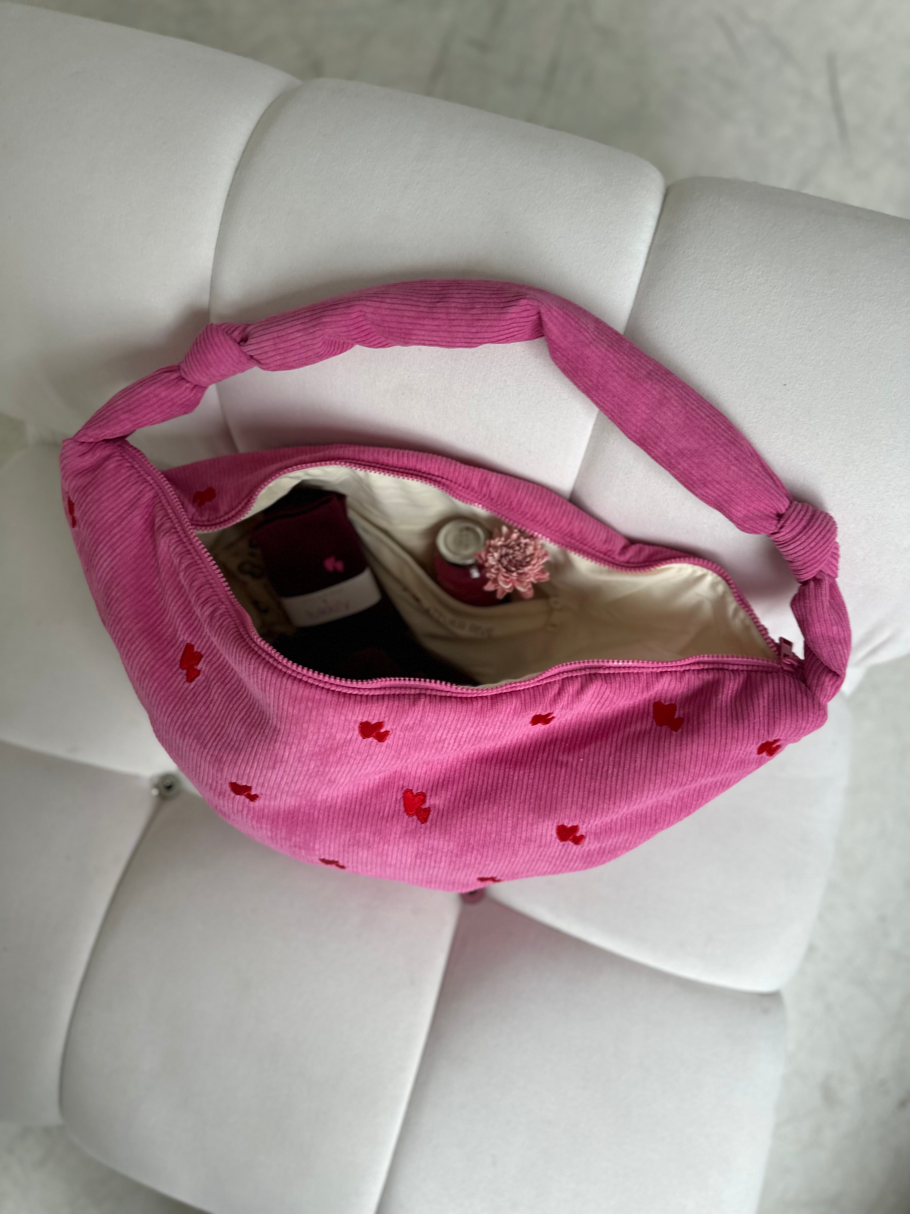 lukkily Tasche mit Herzen von Innen
