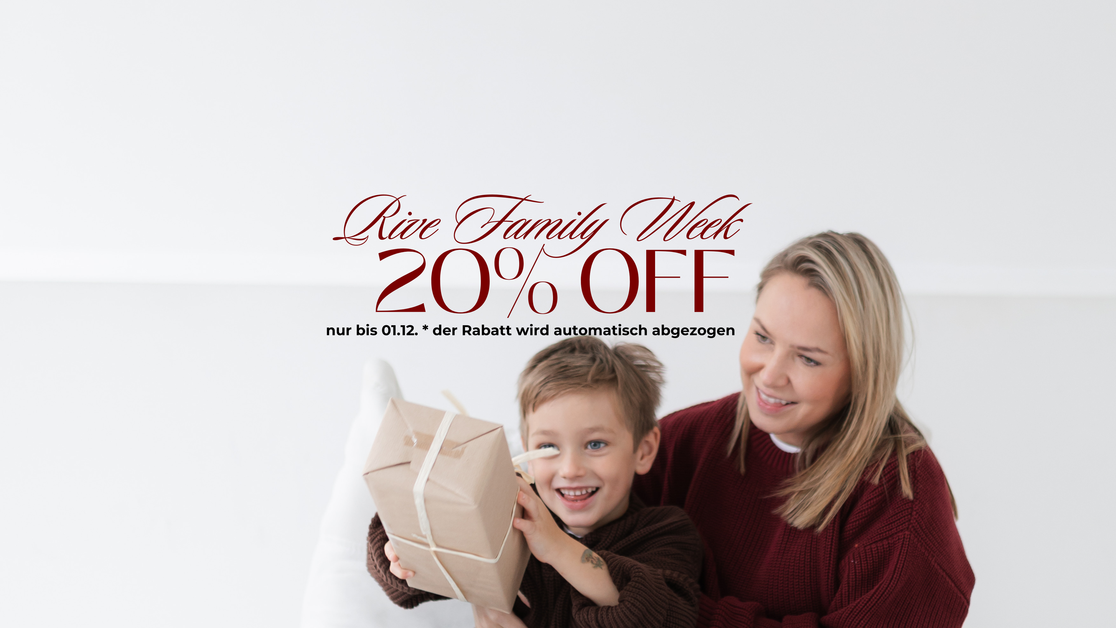 20% auf alles zur Atelier Rive Family week