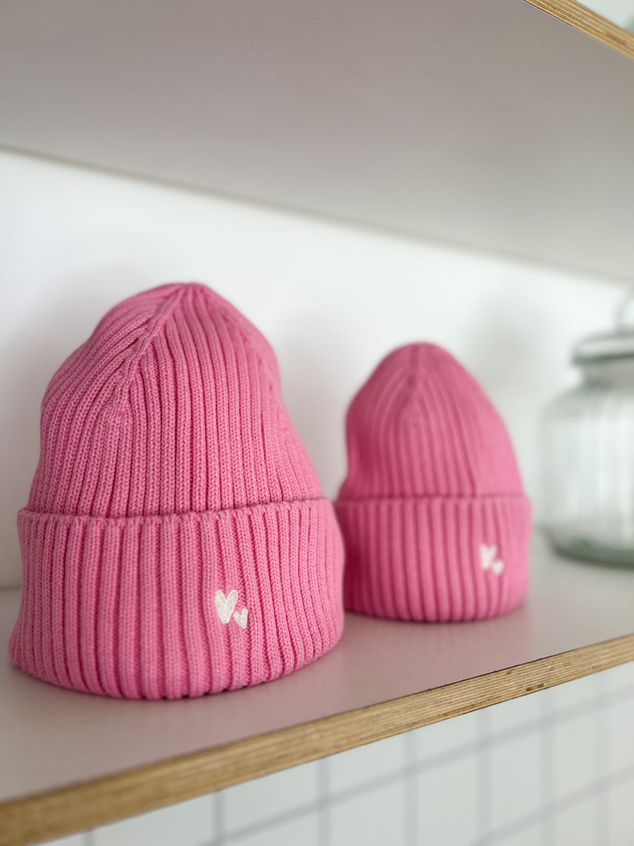 Partnerlook Beanies in pink