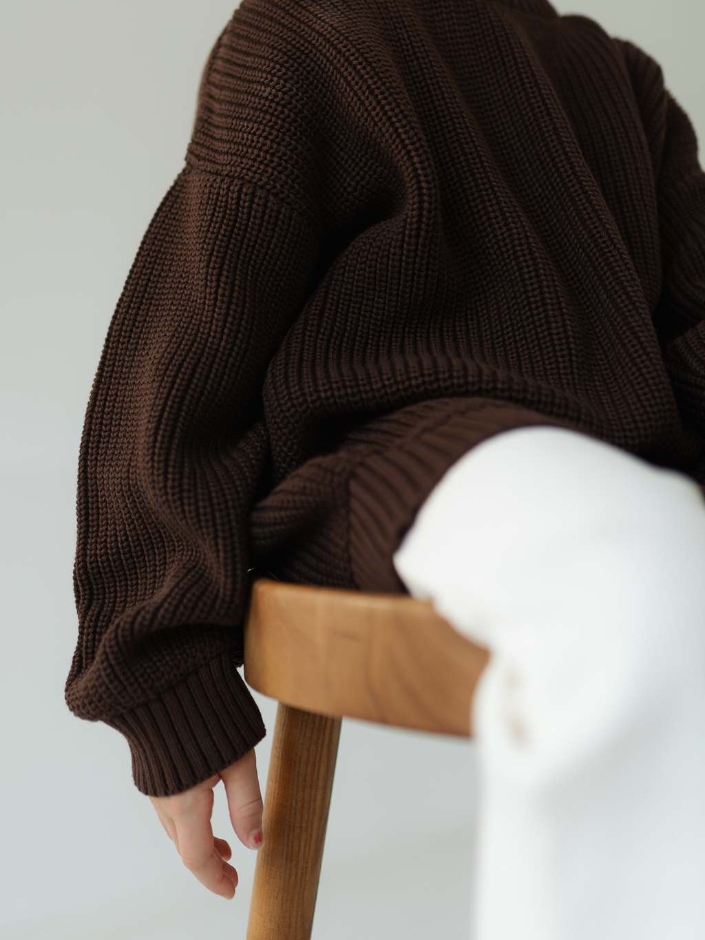 Chunky Knit Chocolate Mini