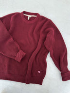 Bordeaux Strick Pullover