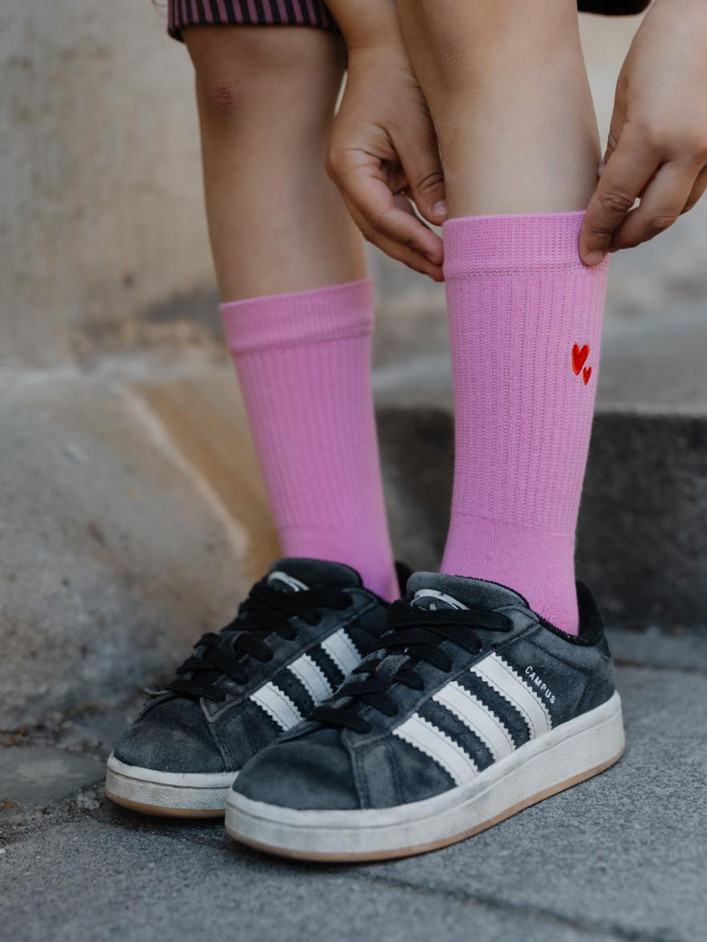 Herz Socken lukkily Atelier rive