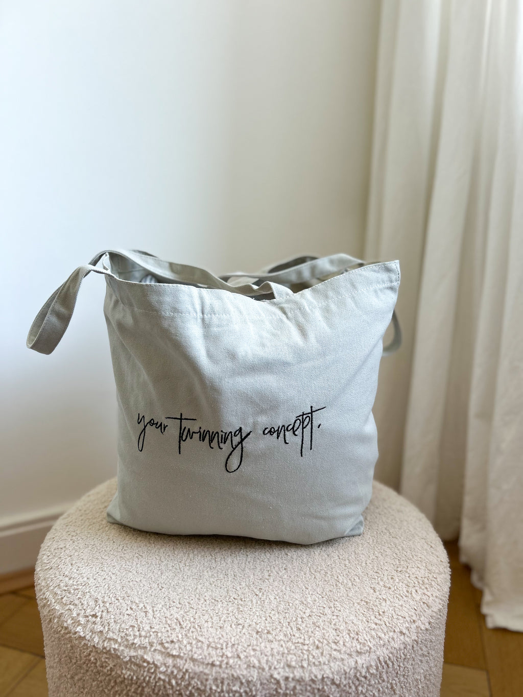 Grauer Shopper Rückseite