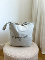 Grauer Shopper Rückseite