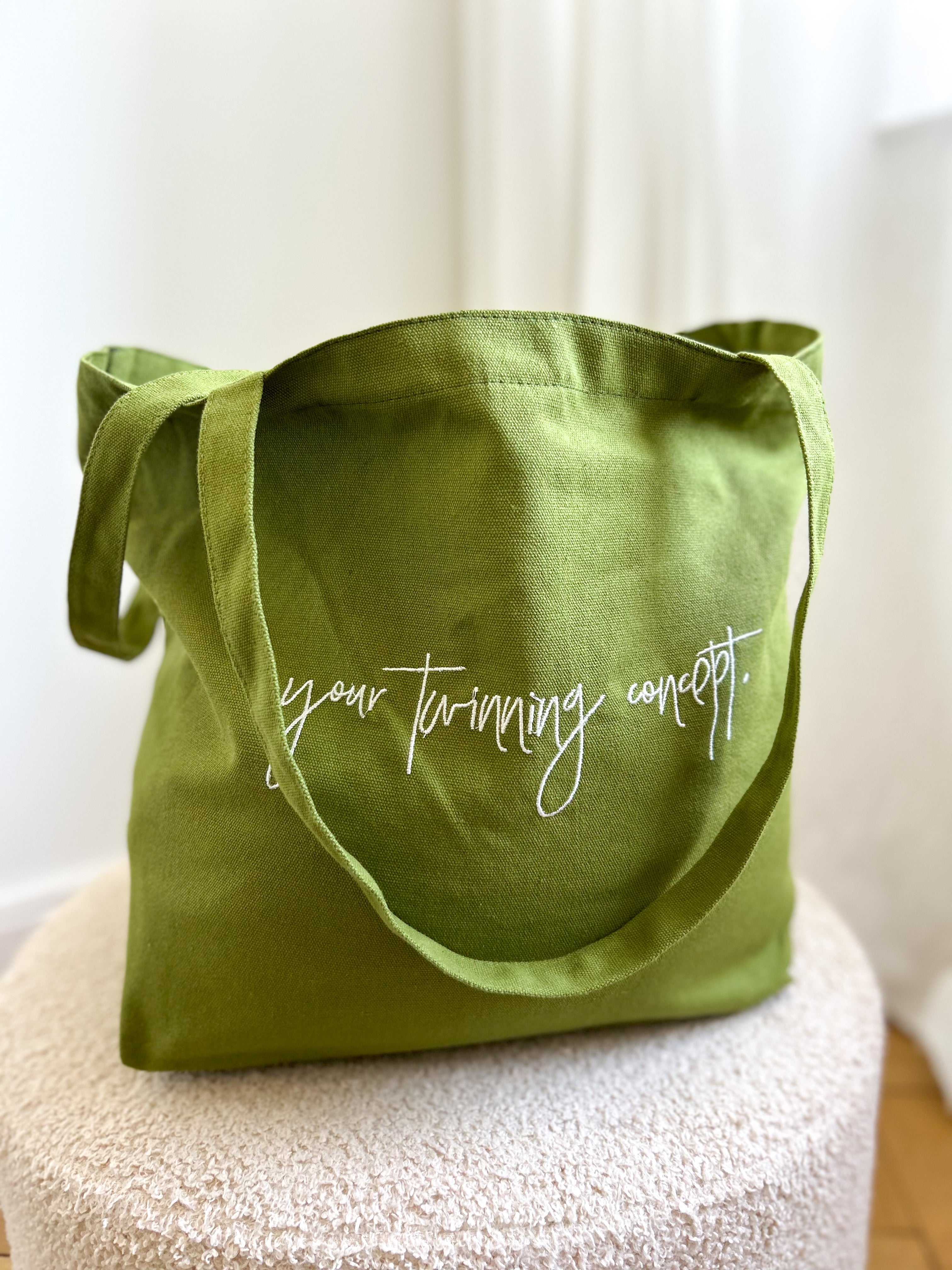 Rückseite grüner Shopper