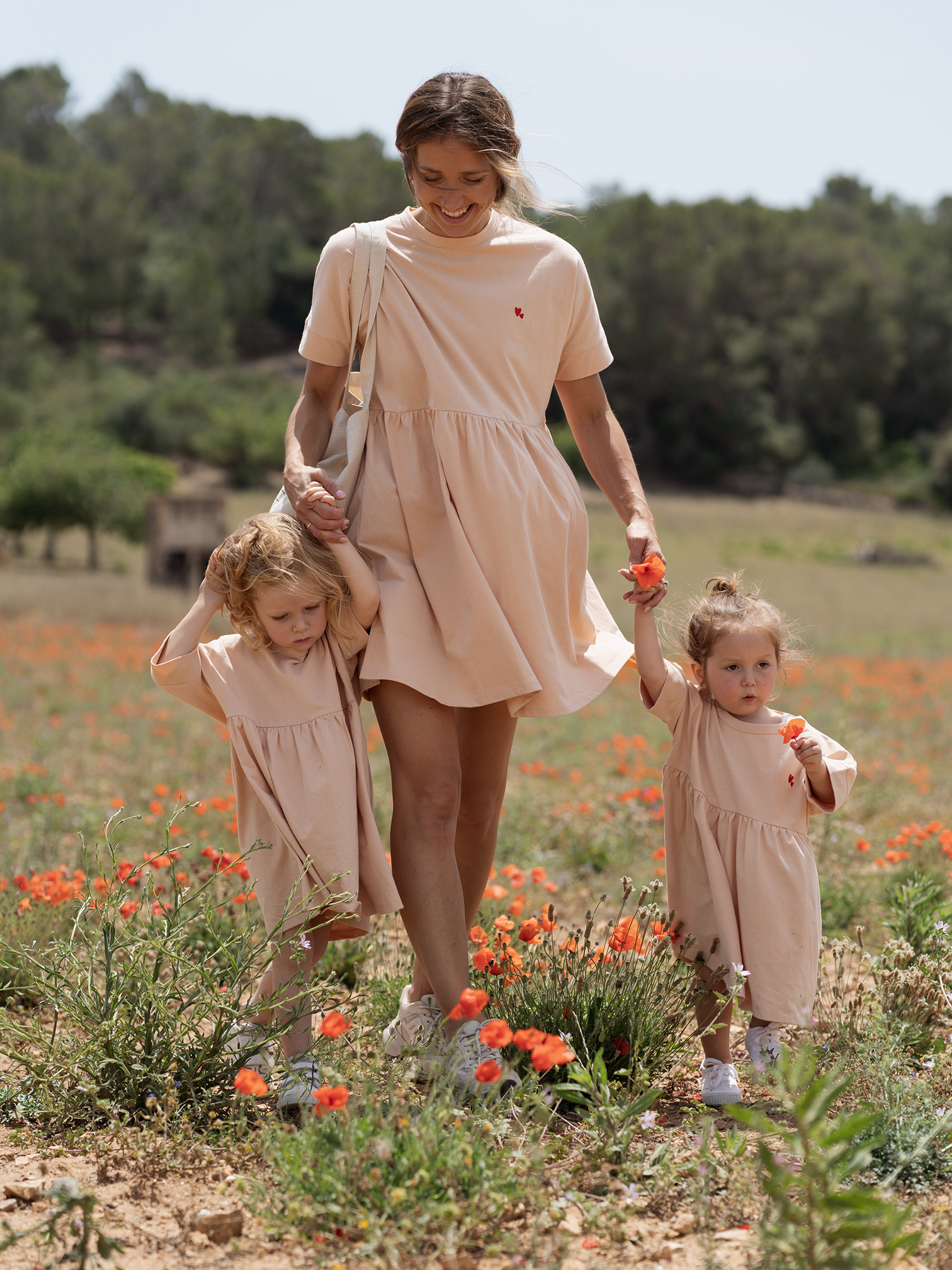 Mutter Tochter Partnerlook Kleid