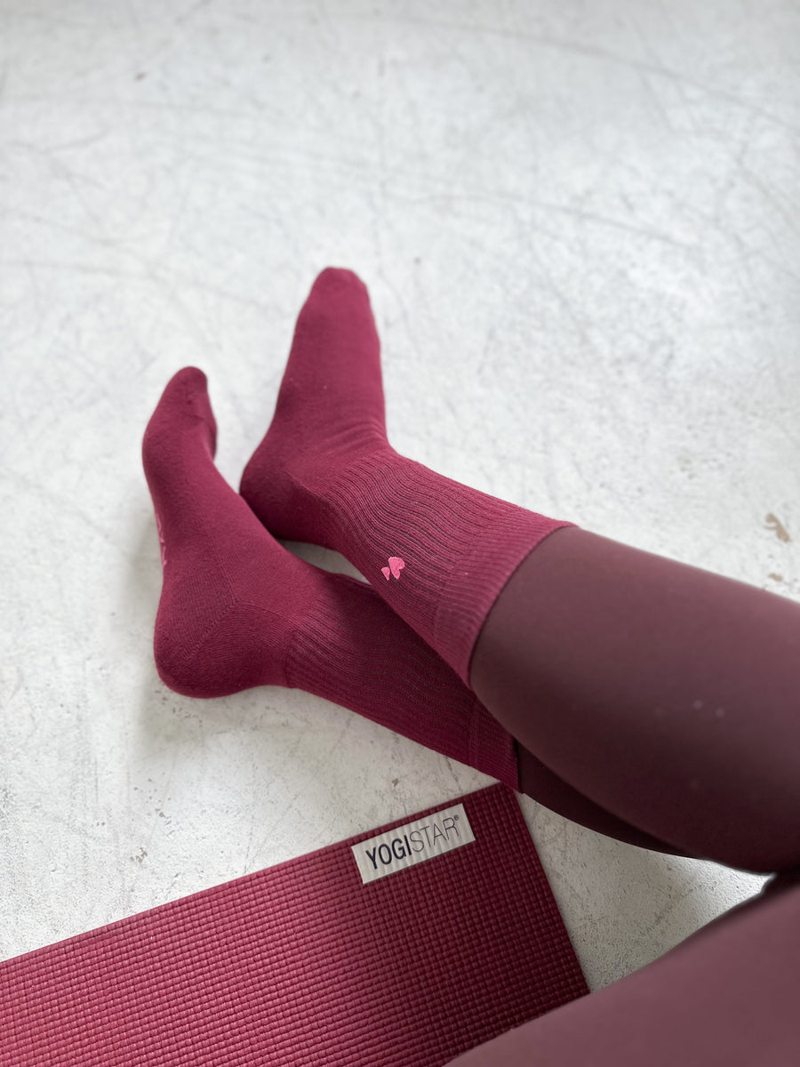 Bordeaux Farbene Socken