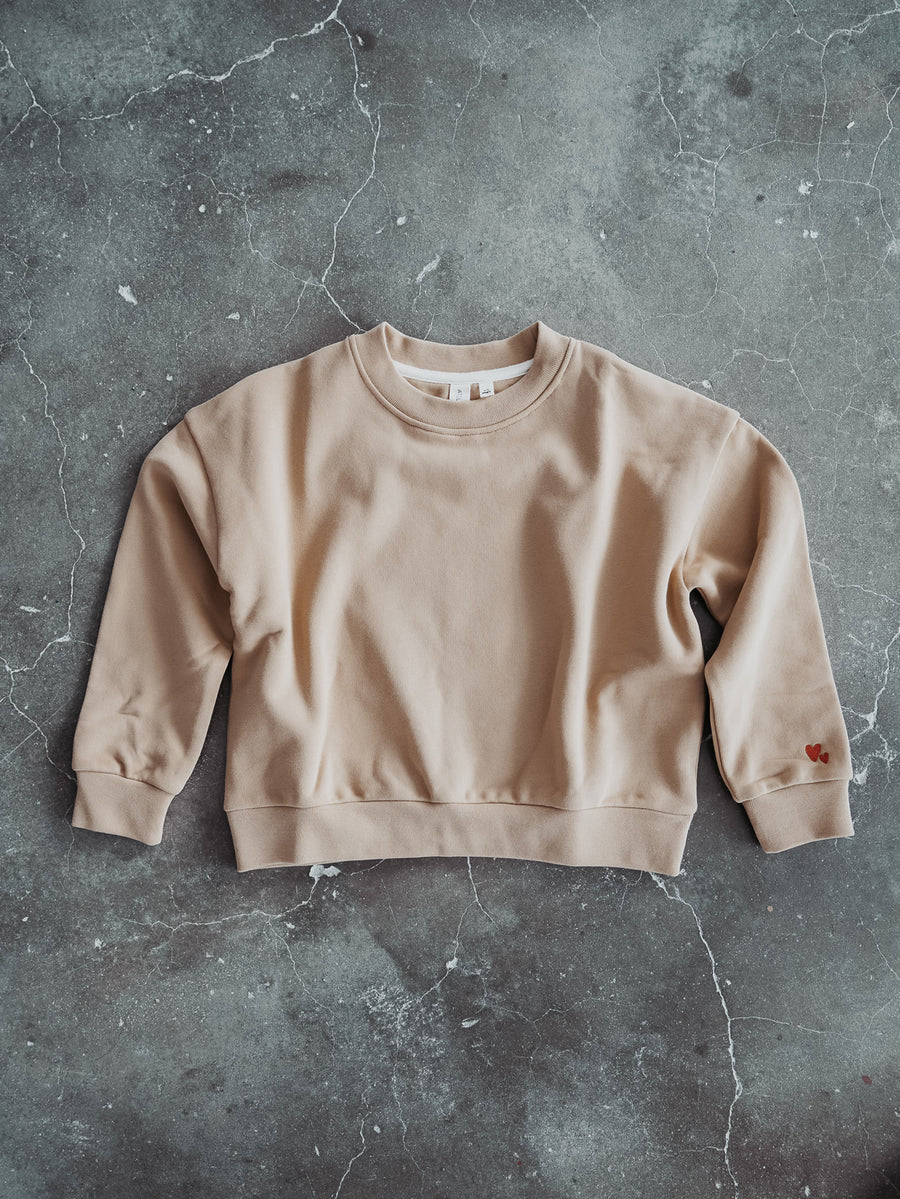 Boxy Sweater Atelier Rive Toffee Kids Product Still