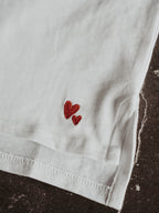 Heart Logo Embroidery on Cool Longsleeve Milk